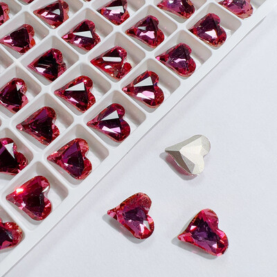 Nail Art Rhinestone Heart (2pcs)  - G