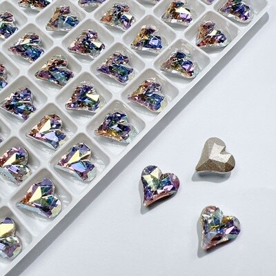 Nail Art Rhinestone Heart (2pcs) - I