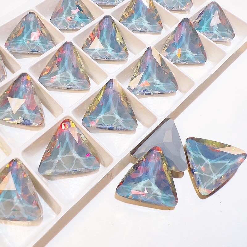 Nail Art Rhinestone Triangle (2pcs) - J