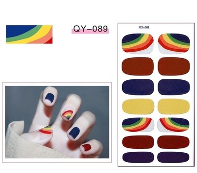 Full Nail Gel Sticker - QY 089