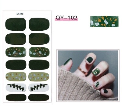 Full Nail Gel Sticker - QY 102