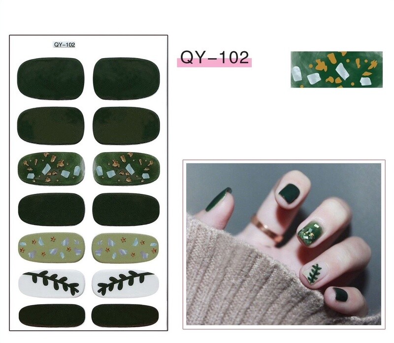Full Nail Gel Sticker - QY 102