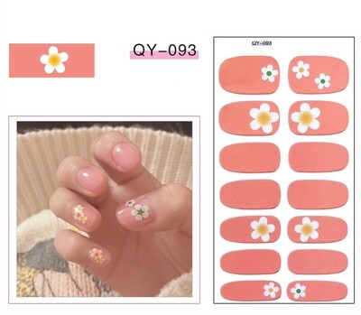 Full Nail Gel Sticker - QY 093