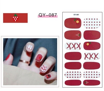 Full Nail Gel Sticker - QY 087