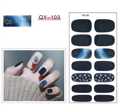 Full Nail Gel Sticker - QY 103