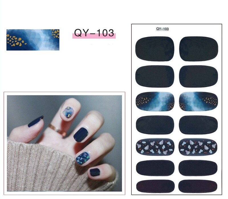 Full Nail Gel Sticker - QY 103