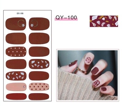 Full Nail Gel Sticker - QY 100