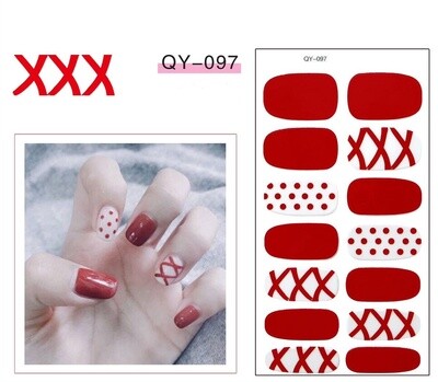 Full Nail Gel Sticker - QY 097