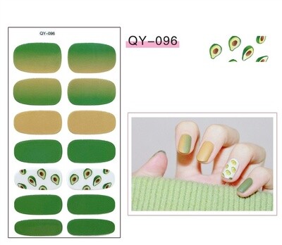Full Nail Gel Sticker - QY 096