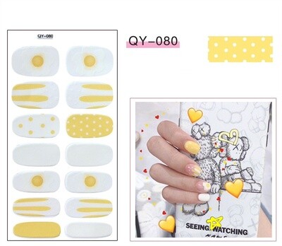 Full Nail Gel Sticker - QY 080