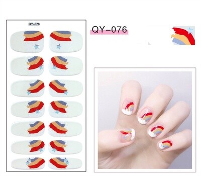 Full Nail Gel Sticker - QY 076