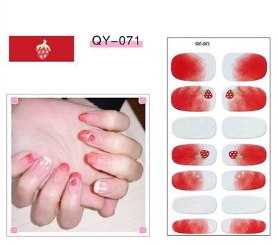 Full Nail Gel Sticker - QY 071