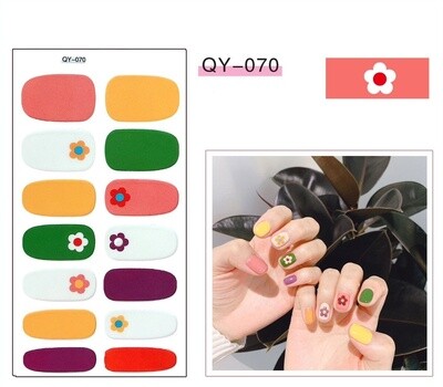 Full Nail Gel Sticker - QY 070
