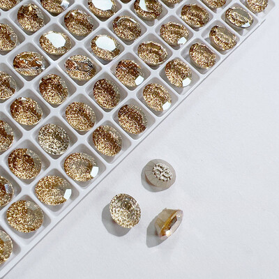 Nail Art Rhinestone Ellipse (2pcs) - C