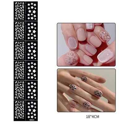 Hollow Nail Stickers - 03