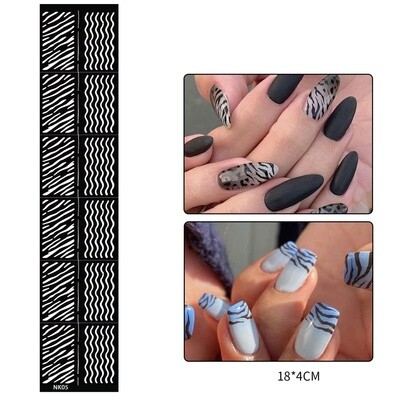 Hollow Nail Stickers - 05