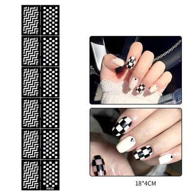 Hollow Nail Stickers - 06