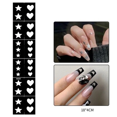 Hollow Nail Stickers - 09