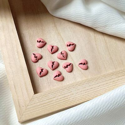Nail Art Charm Heart (2pcs) - A