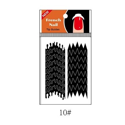 French Nail Tips Stickers #10