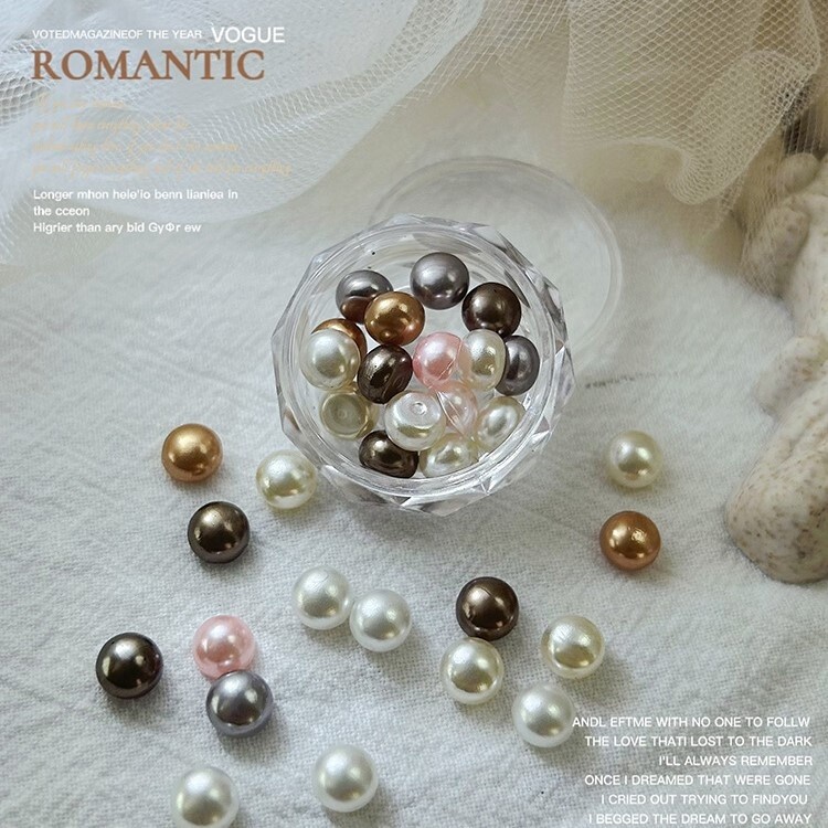 Pearl Bead Ball Rhinestone, color: A