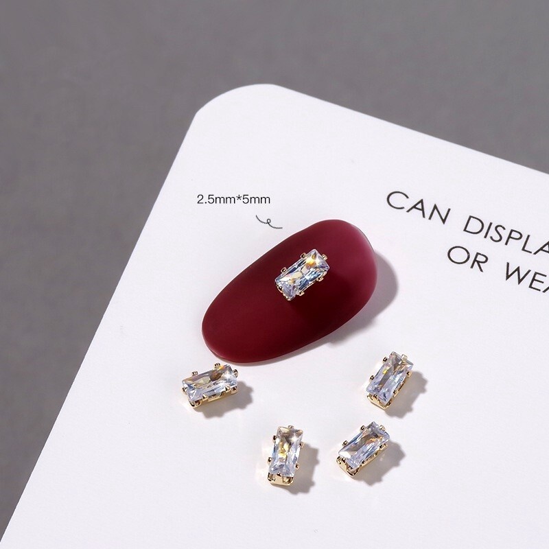 Claw Diamond Charms (20pcs), color: A-Golden