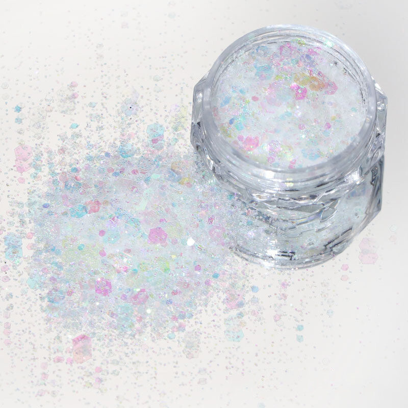 Crystal Opal Glitter Flakes, color: A