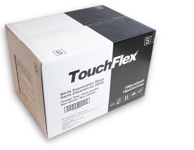 Touch Flex Nitrile Black Gloves 10boxes/Case