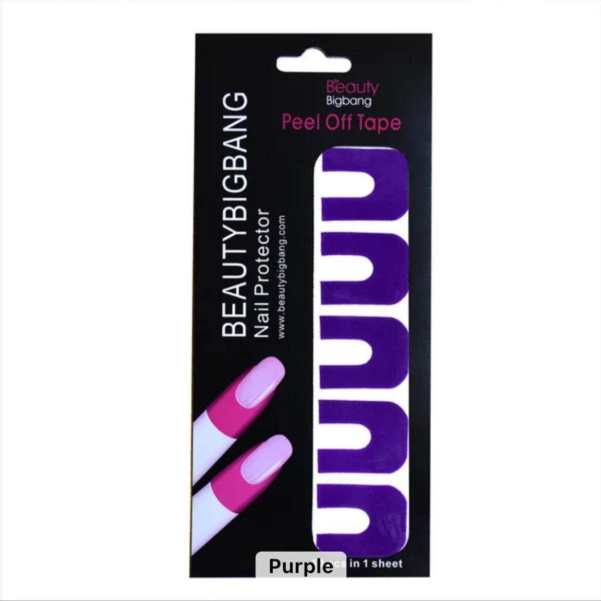 Nail Protector for Nail Art Painting (10pcs), color: Purple