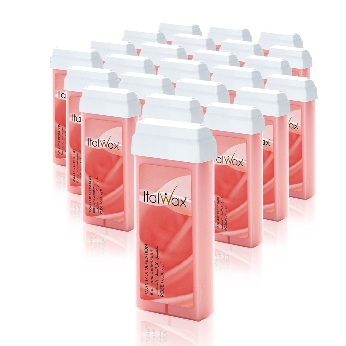 Italwax Roll On Wax 100ml - Rose (Case of 24)