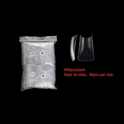 Duck False Nail Tips Half Cover (500pcs/pack)