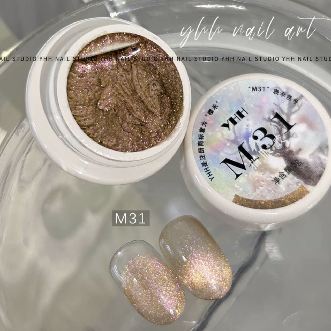 YHH Cat Eye Gel Polish | Winter, color: M31