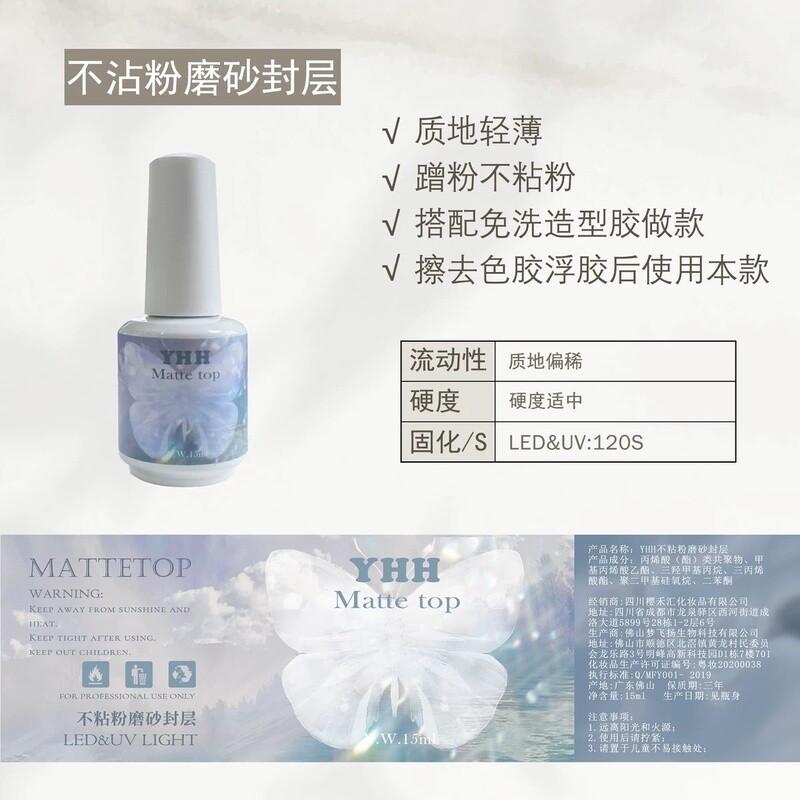 YHH Russian Matte Top Gel 15ml