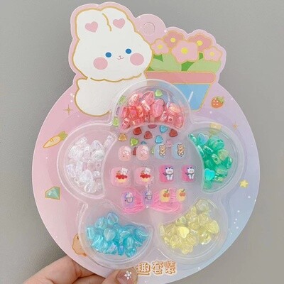 Kid Press On Nail Tips Kit - E