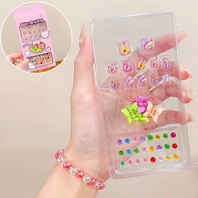 Kid Press On Nail DIY Kit - H