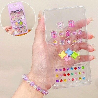 Kid Press On Nail DIY Kit - L