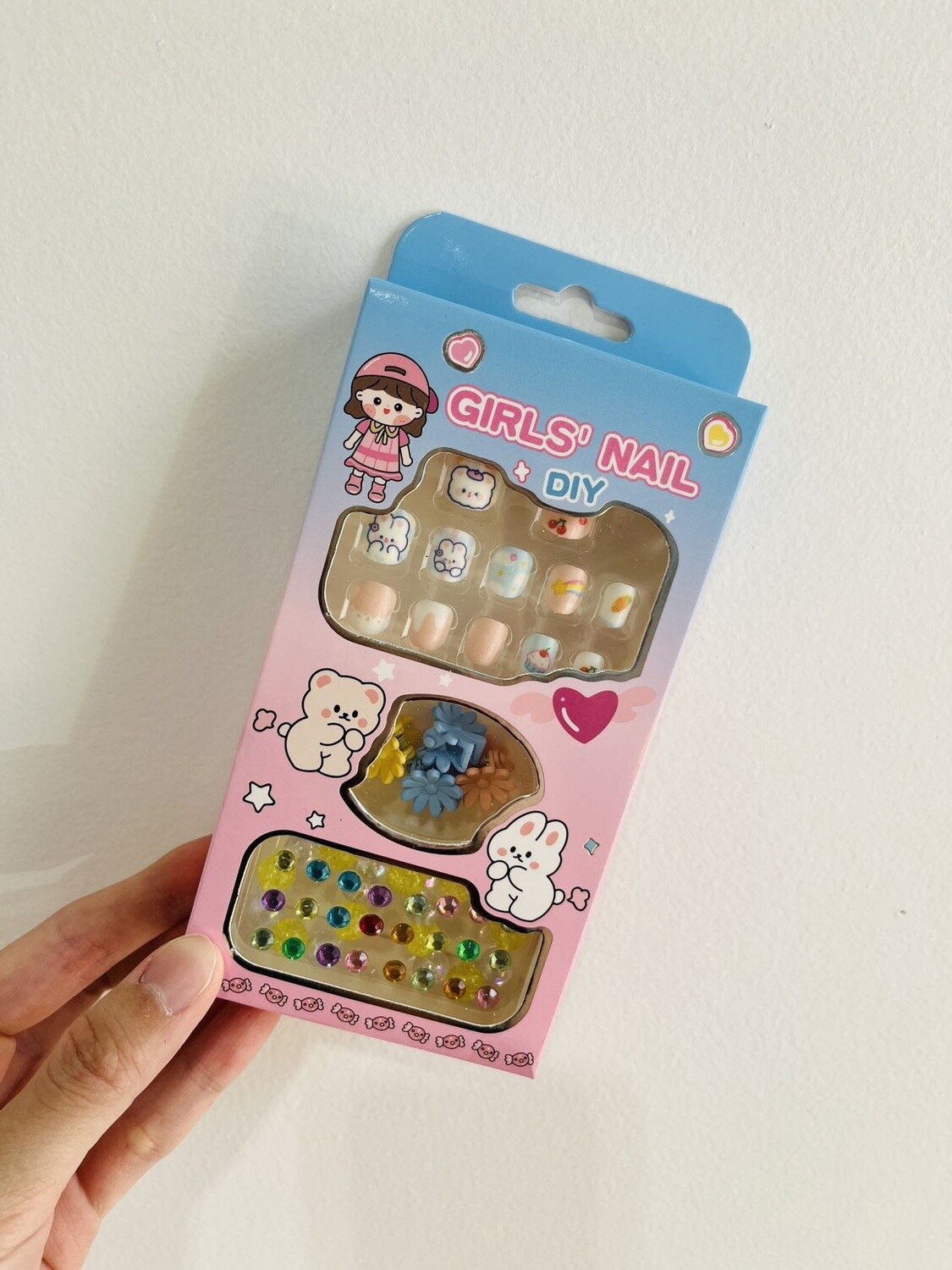 Kid Press On Nail DIY Kit - D