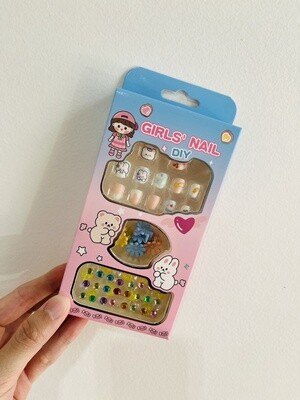 Kid Press On Nail DIY Kit - D