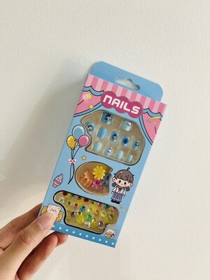 Kid Press On Nail DIY Kit - F
