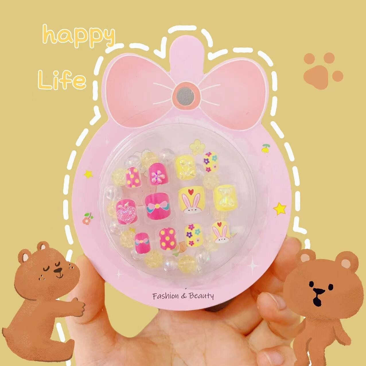 Kid Press On Nail Tips #7