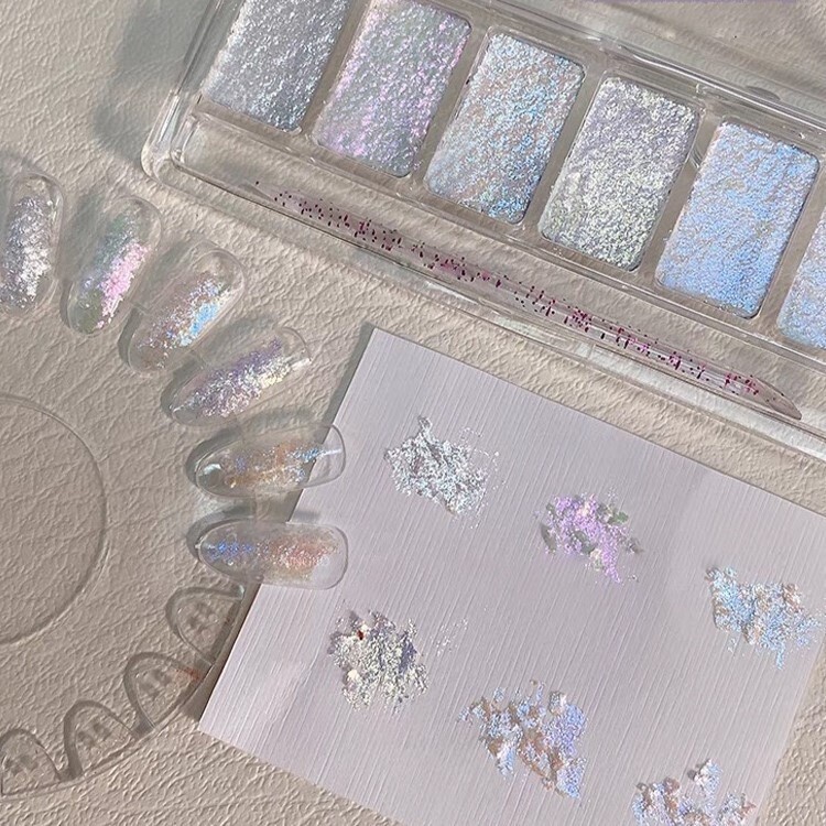 6 Color Solid Powder - B