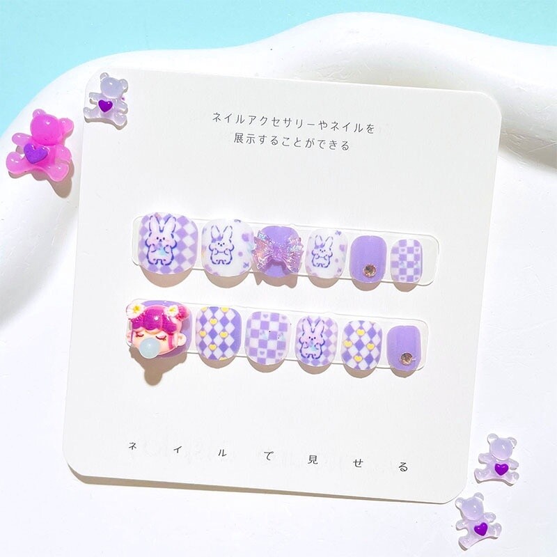 Kid Pop Mart Press On Nail Tips - A