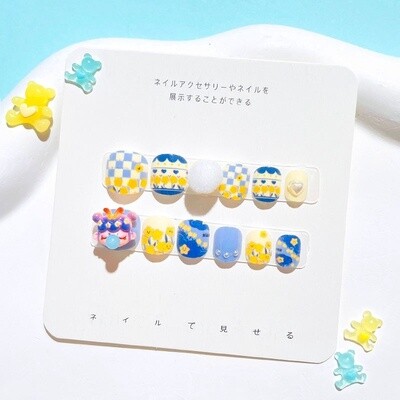 Kid Pop Mart Press On Nail Tips - E