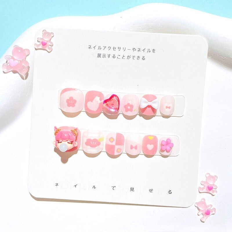 Kid Pop Mart Press On Nail Tips - B