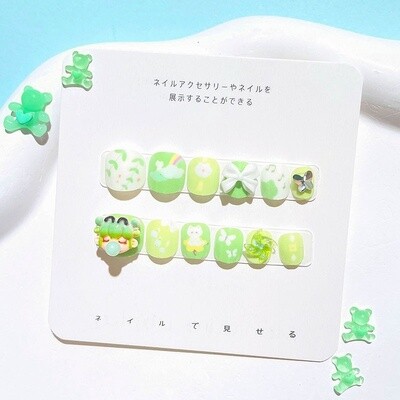 Kid Pop Mart Press On Nail Tips - D