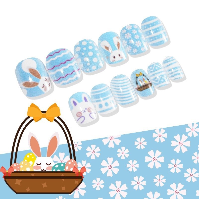 Kid Bunny Press On Nail Tips - C