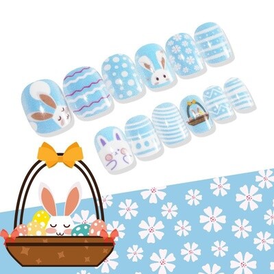 Kid Bunny Press On Nail Tips - C