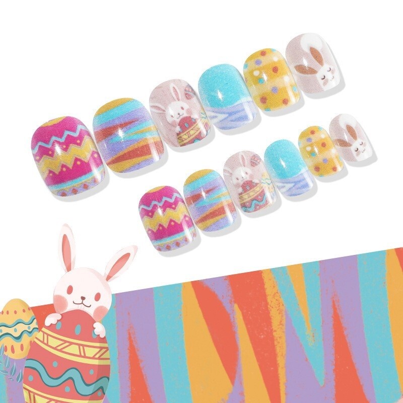 Kid Bunny Press On Nail Tips - D