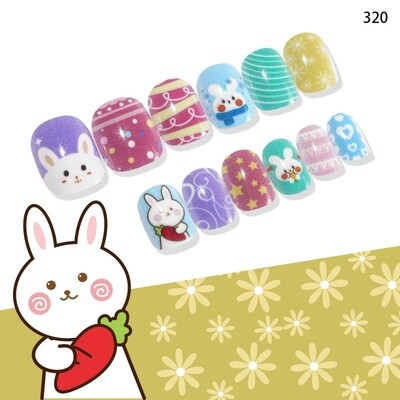 Kid Bunny Press On Nail Tips - I