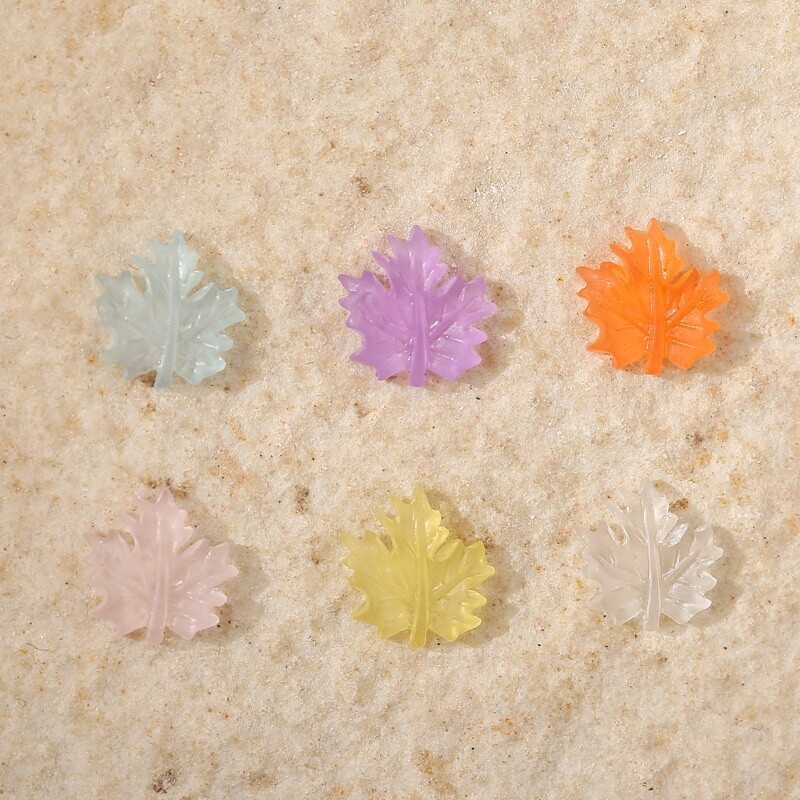 Maple Leaf Nail Charm (2pcs)